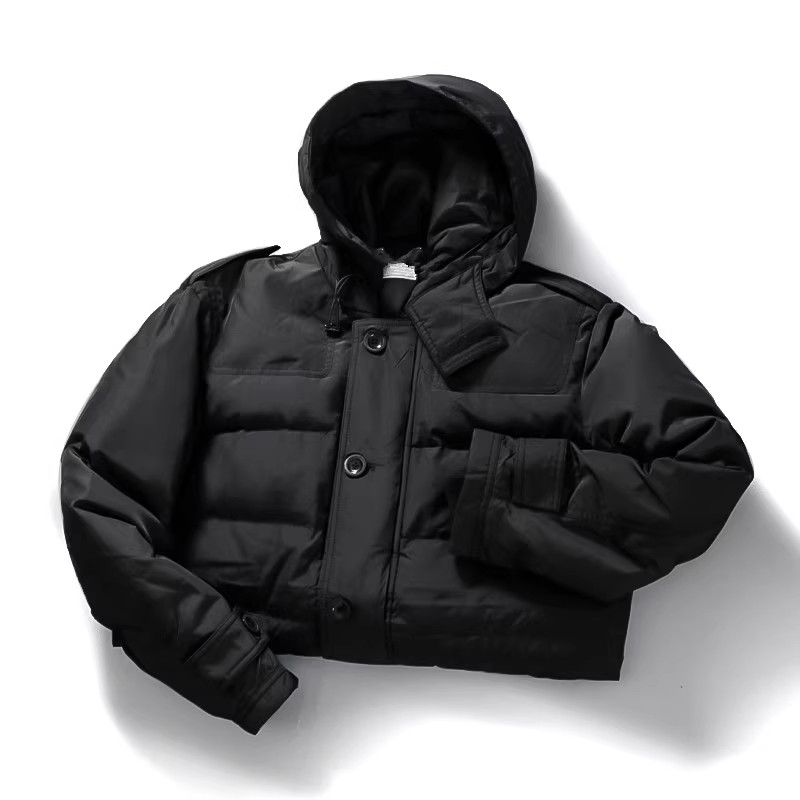 Winter Clothing Label - Men's Mid-Length Hooded down Jaet White