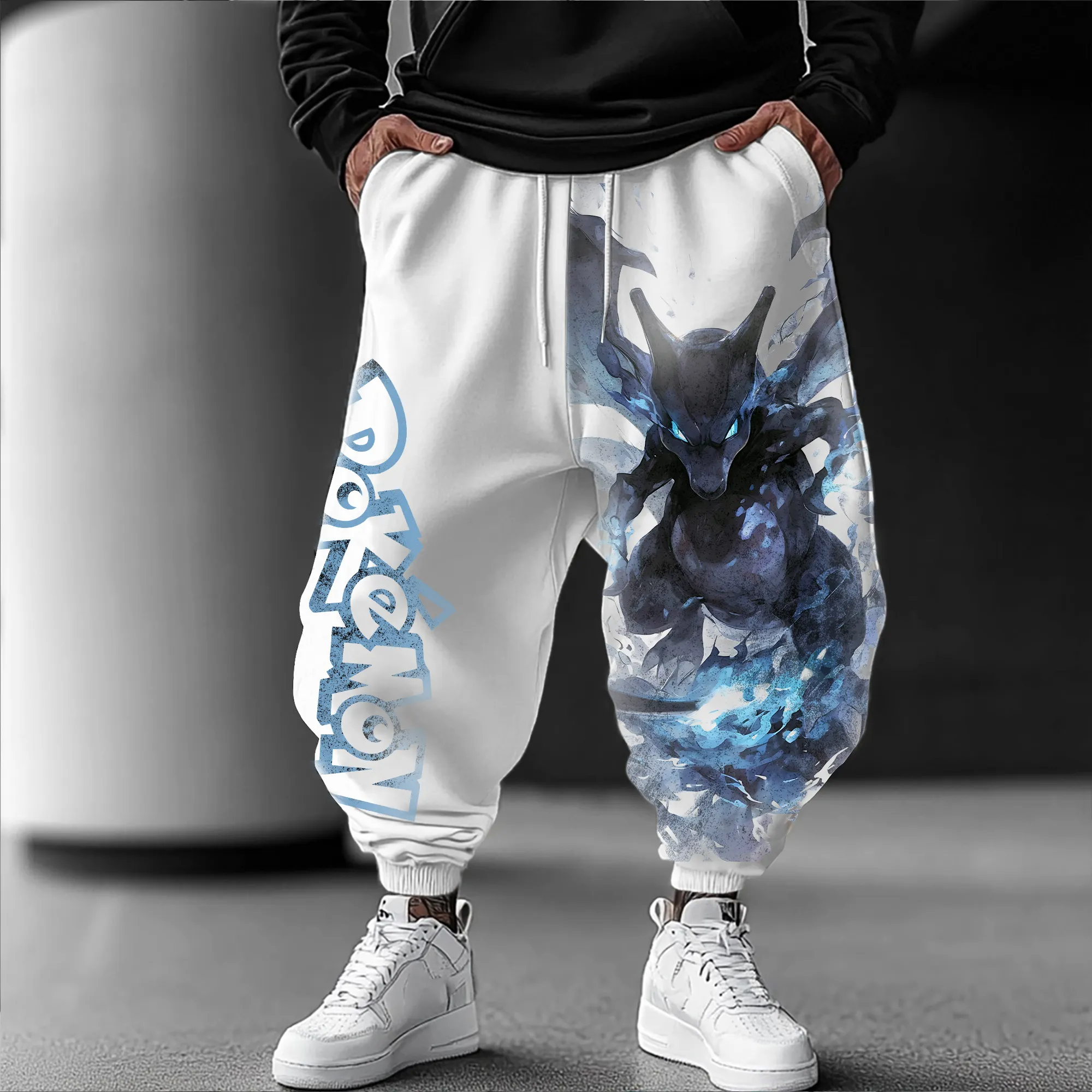 Winter Clothing Trends 2025 - Pokémon Anime Charizard X Printed Sweetpants