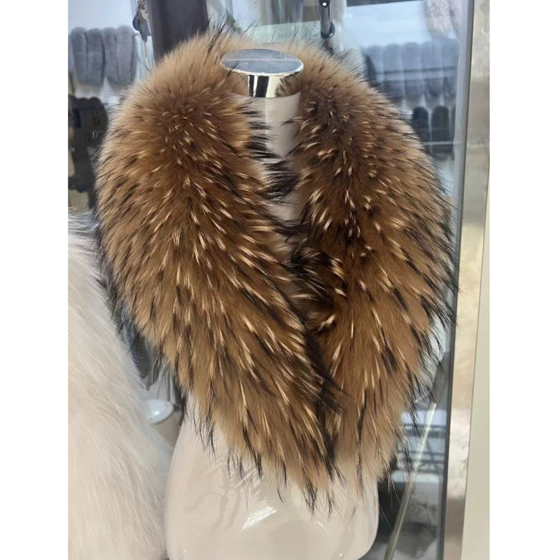 Winter Clothing Items - Raccoon Fur Collar Female Winter Fur