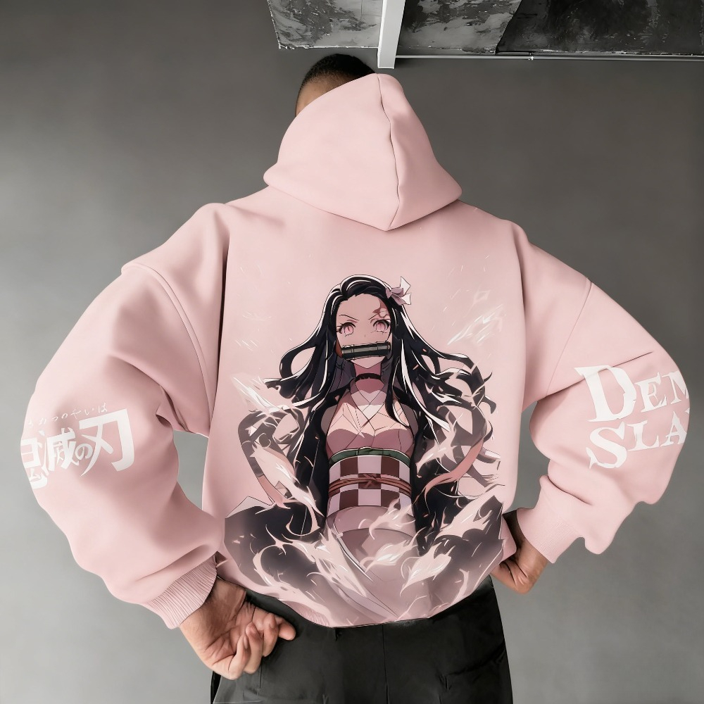 Demon Slayer Men's Hoodie Swea - مراجعة Winter Clothing Outfits وسعره