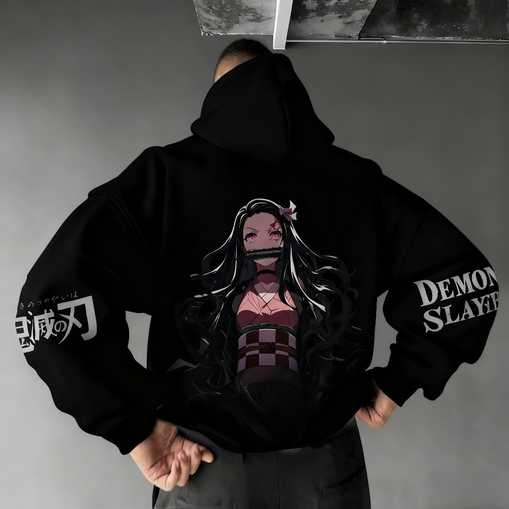 Demon Slayer Men's Hoodie Swea - مراجعة Winter Clothing Outfits وسعره