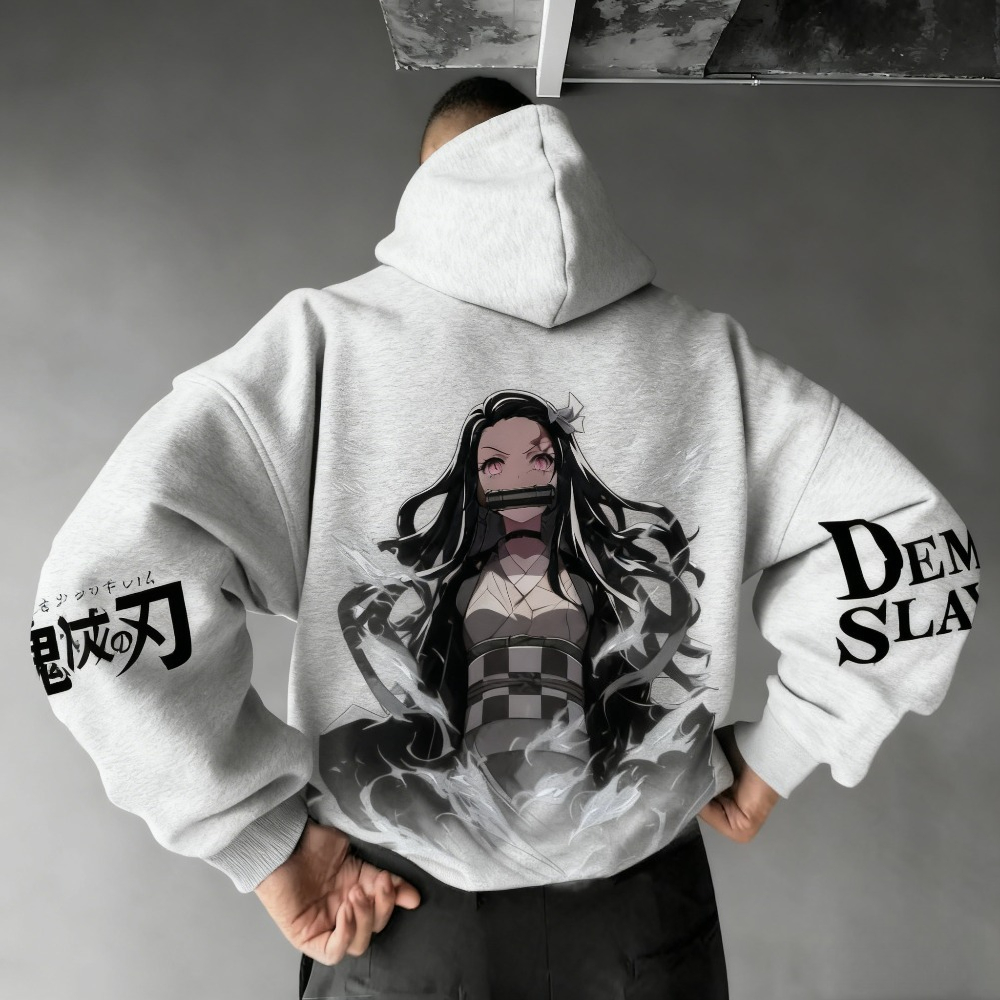 Demon Slayer Men's Hoodie Swea - مراجعة Winter Clothing Outfits وسعره