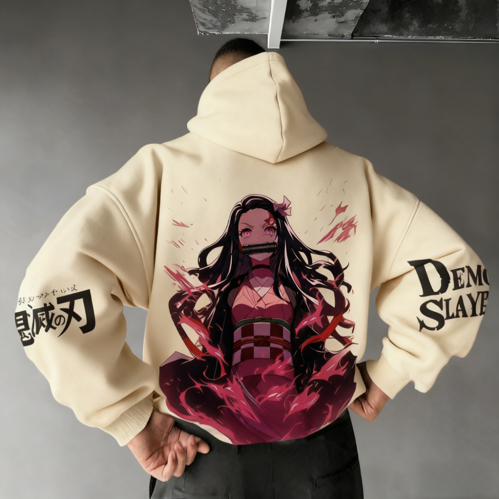 Demon Slayer Men's Hoodie Swea - مراجعة Winter Clothing Outfits وسعره