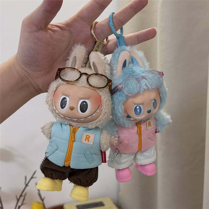 For 15 17cm Labubu Doll Down J - مراجعة Winter Clothing Items وسعره