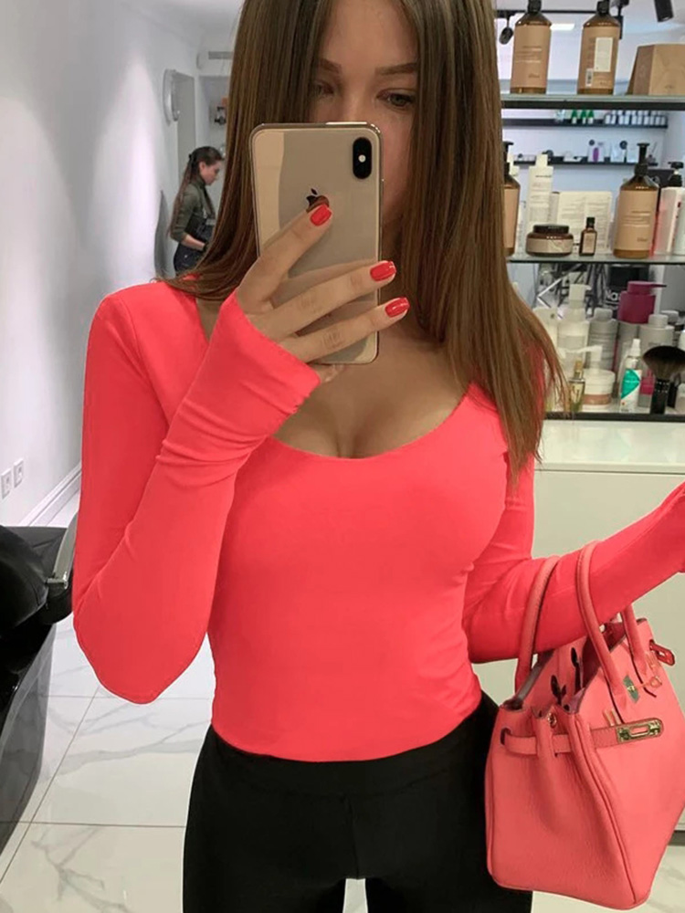 Orange Neon Bodysuit Women Lon - مراجعة Winter Clothing Outfits وسعره