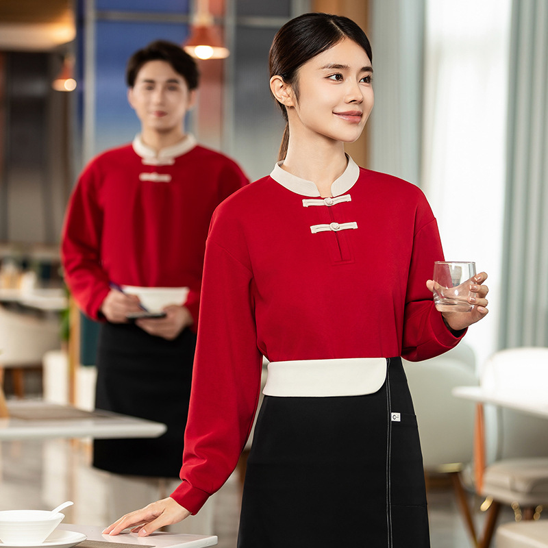 Chinese-style waiter sweatshir - مراجعة Winter Clothing Companies وسعره
