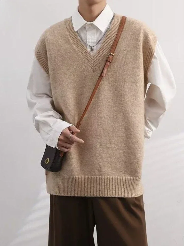 Vest Waistcoat Beige V Neck Kn - مراجعة Winter Clothing Trends 2025 وسعره