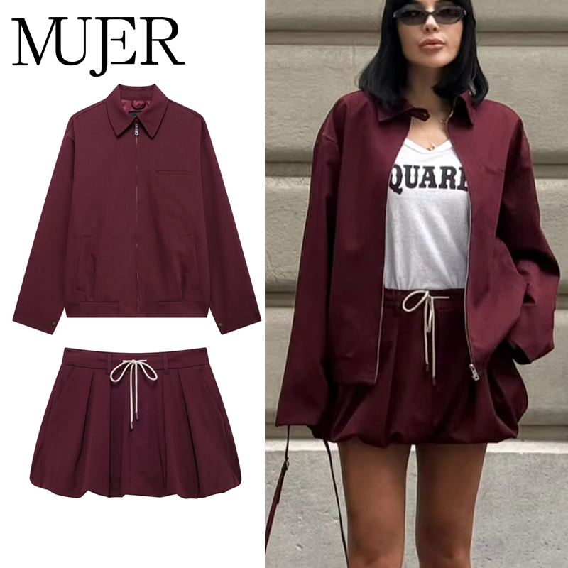 MUJER 2025 Balloon Skirt Sets  - مراجعة Winter Wear Clothes وسعره
