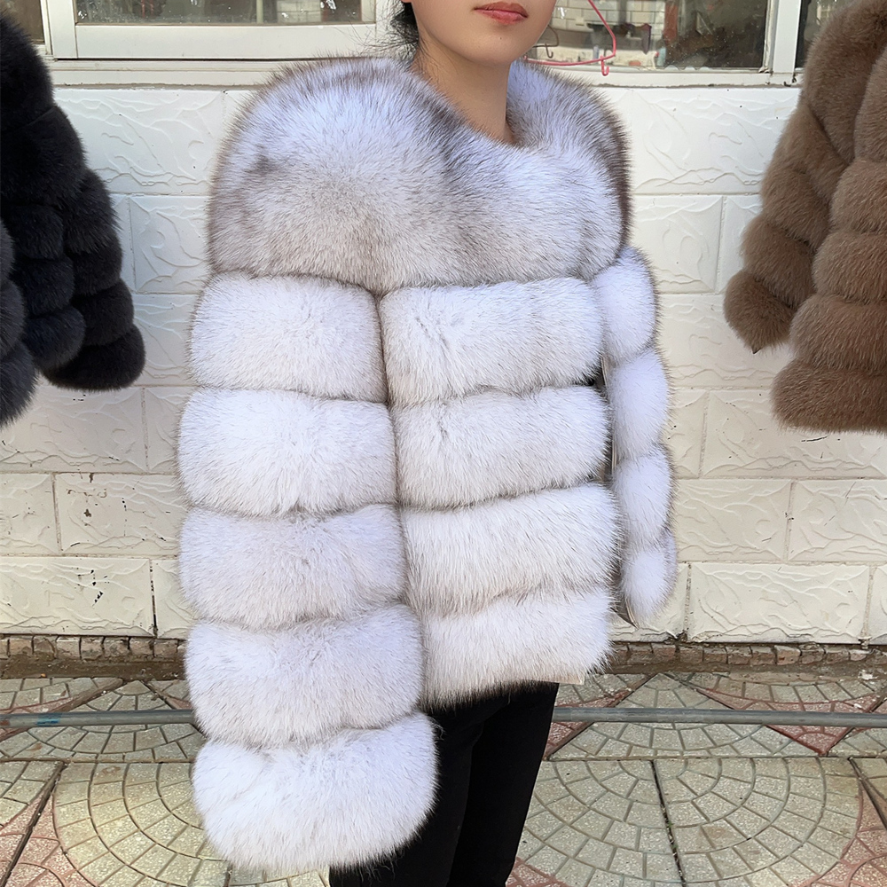 QUEENTINA 50cm Real Fox Fur Co - مراجعة Winter Clothing Trends 2025 وسعره