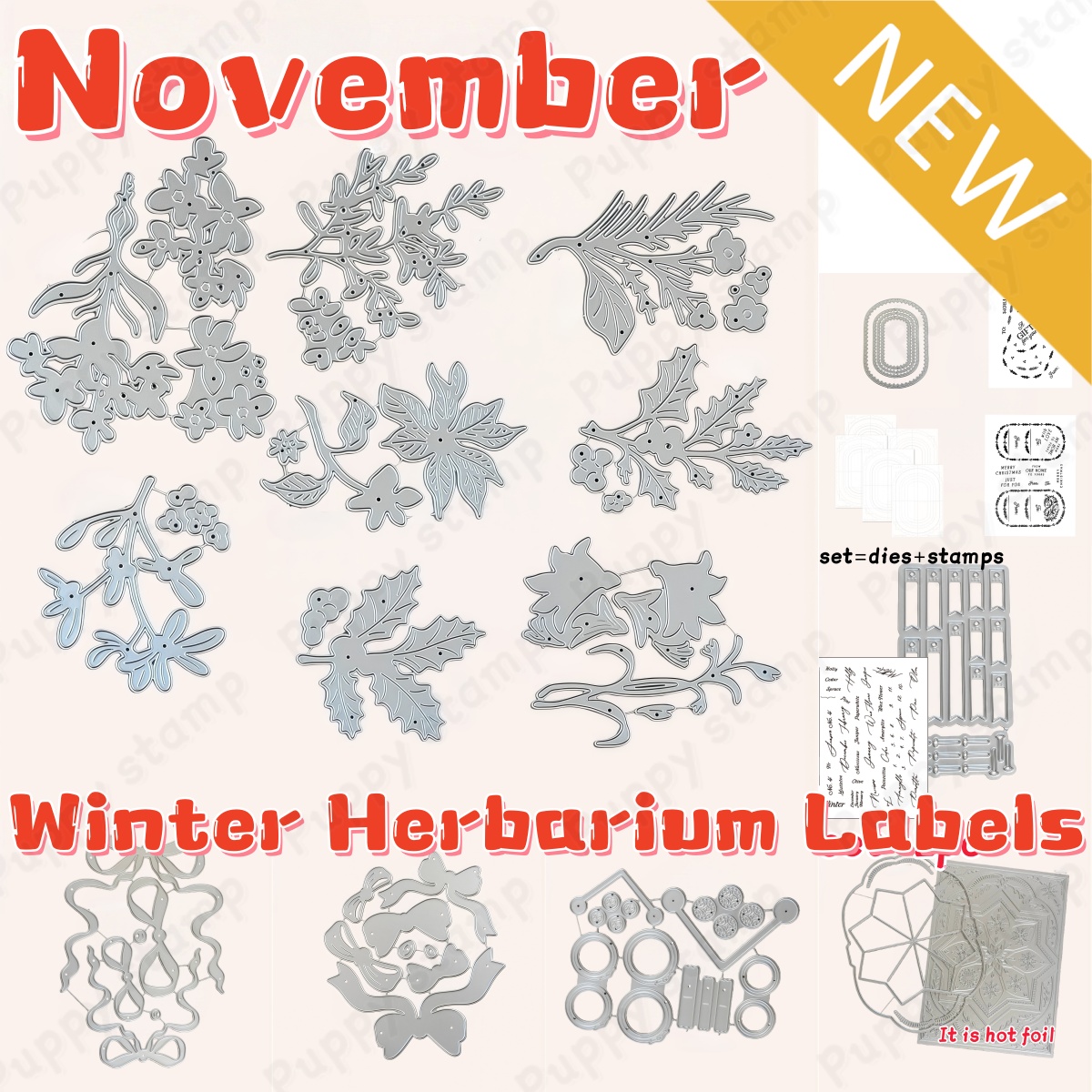 Winter Herbarium Labels Metal  - مراجعة Winter Clothing Label وسعره