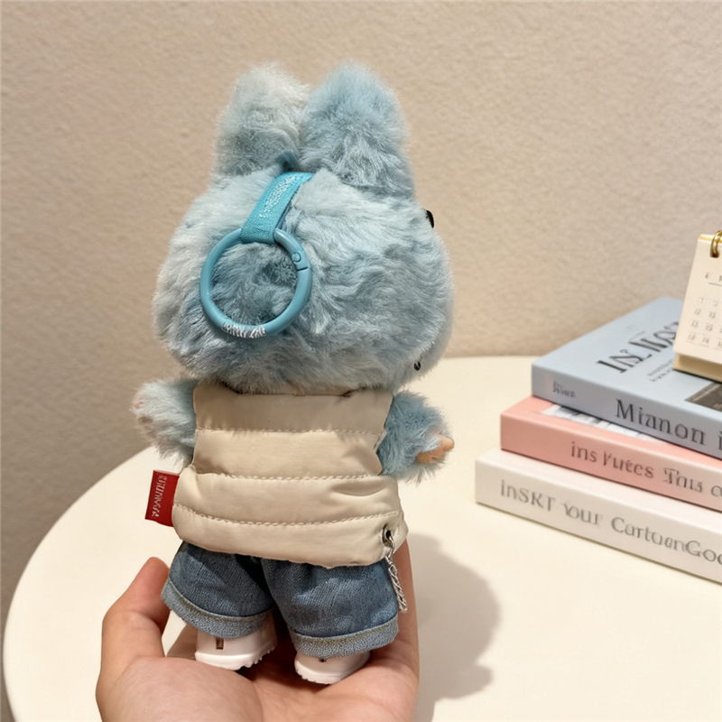 For 15 17cm Labubu Doll Solid  - مراجعة Winter Clothing Outfits وسعره
