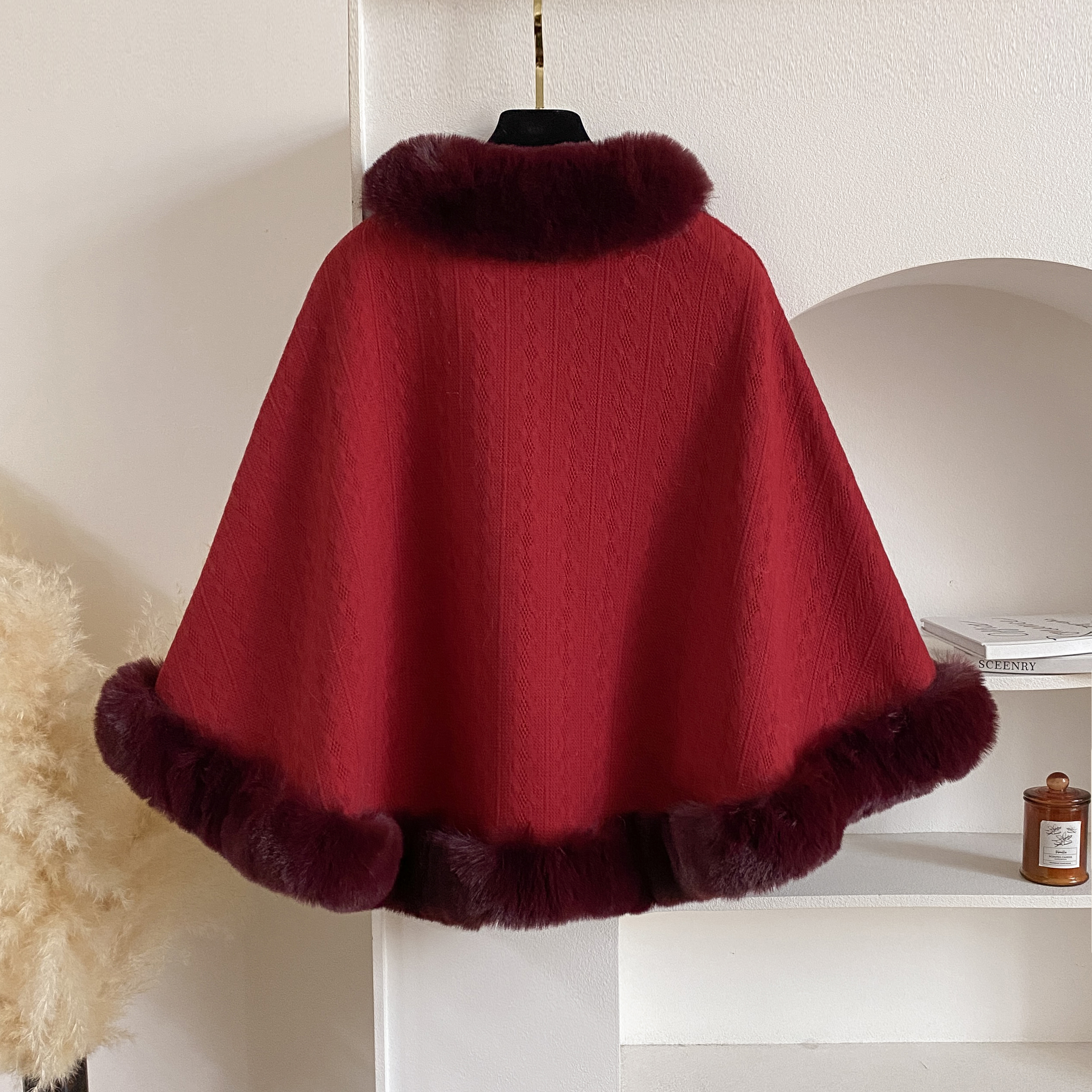 2024 New Winter Solid Poncho T - مراجعة Winter Clothing Items وسعره