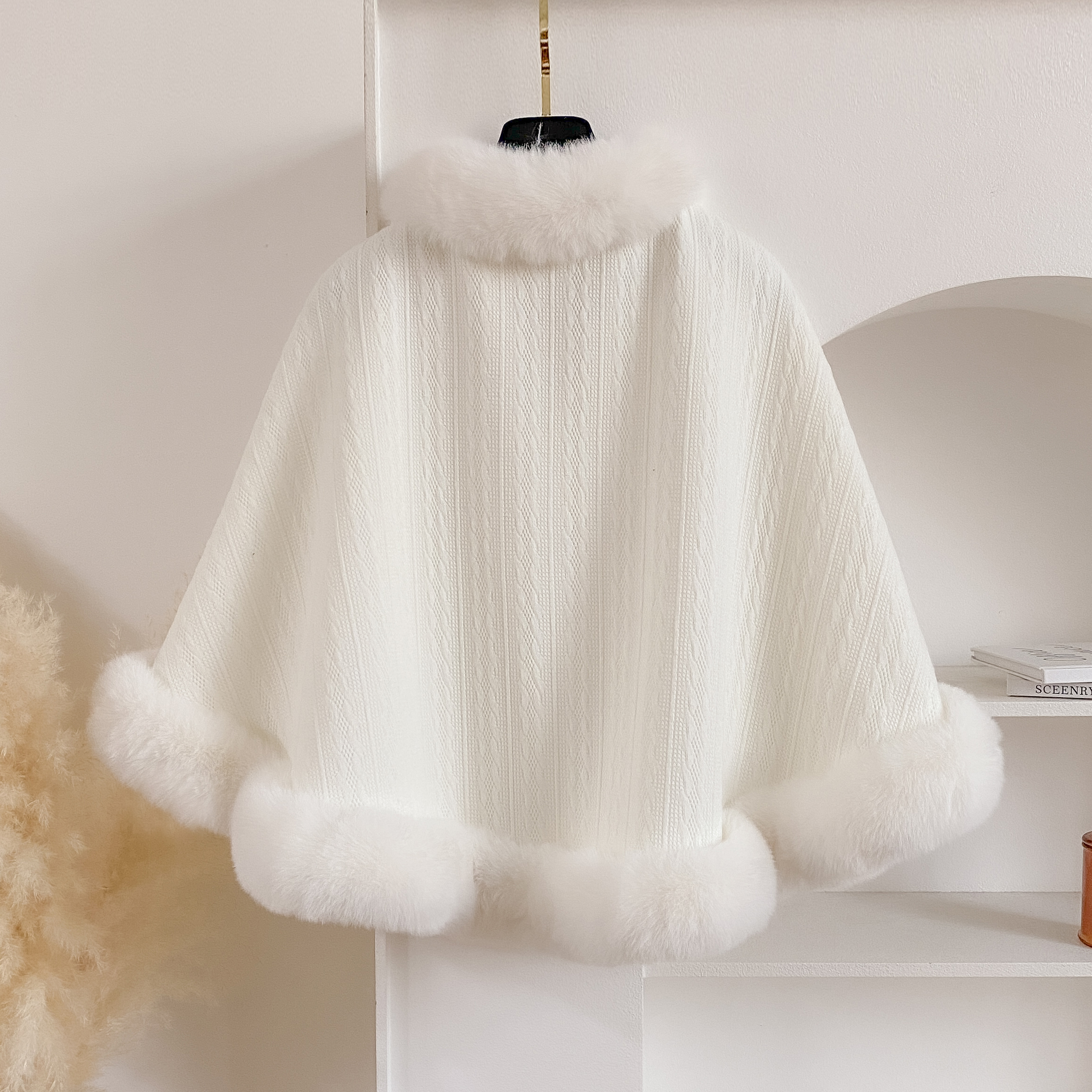 2024 New Winter Solid Poncho T - مراجعة Winter Clothing Items وسعره