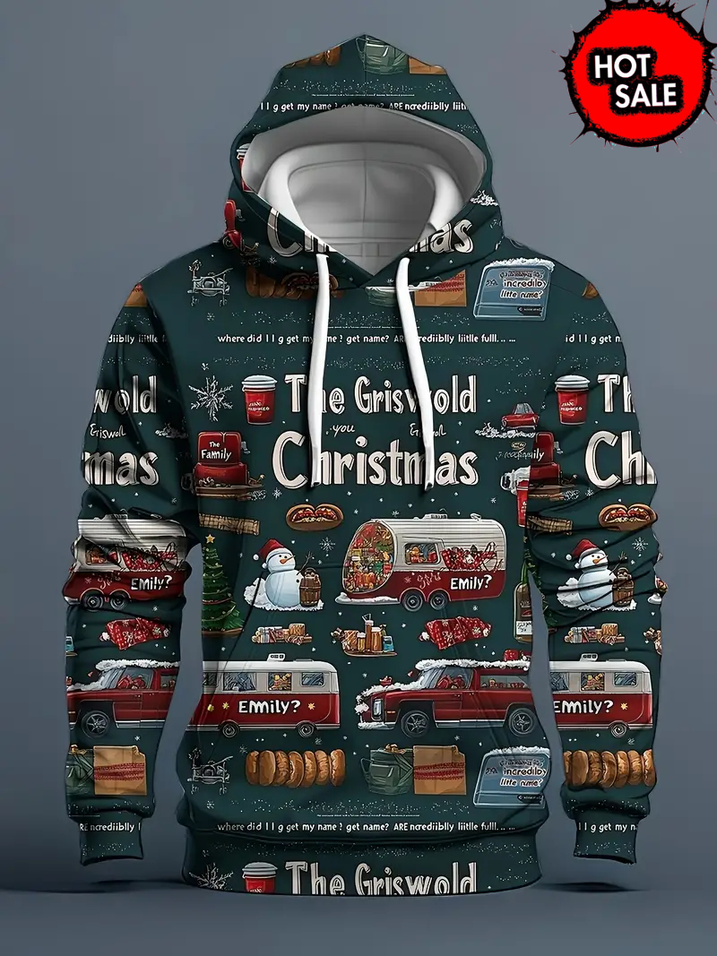 Christmas Unisex Hooded Sweats - مراجعة Winter Clothing Kids Sale وسعره