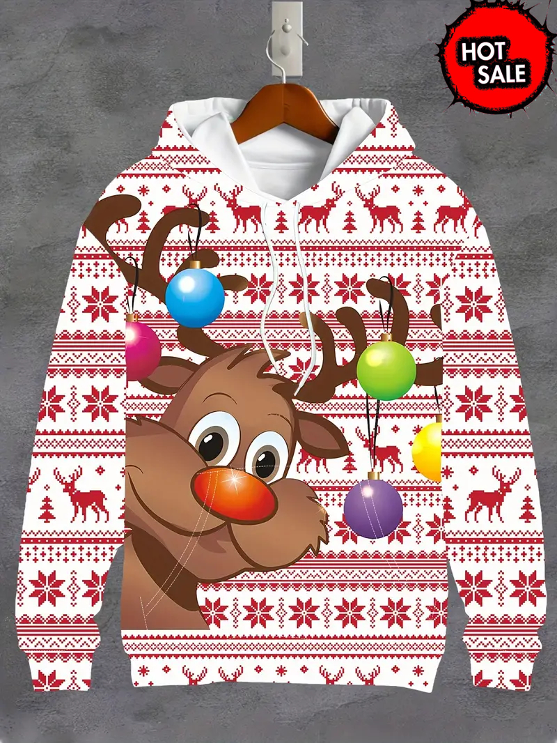 Christmas Unisex Hooded Sweats - مراجعة Winter Clothing Kids Sale وسعره