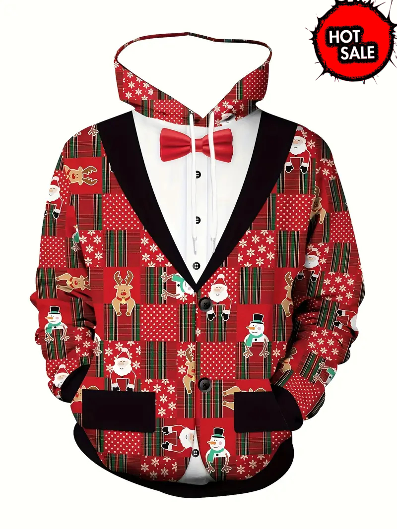 Christmas Unisex Hooded Sweats - مراجعة Winter Clothing Kids Sale وسعره