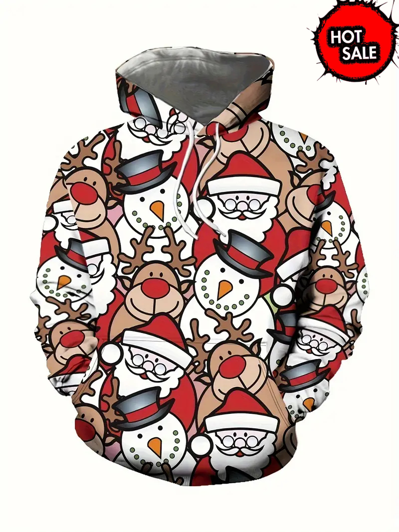 Christmas Unisex Hooded Sweats - مراجعة Winter Clothing Kids Sale وسعره