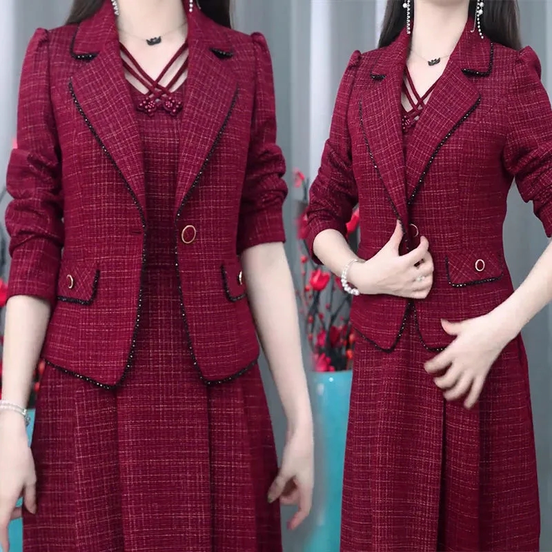 Middle Aged Female Dress Sets  - مراجعة Winter Wear Clothes وسعره
